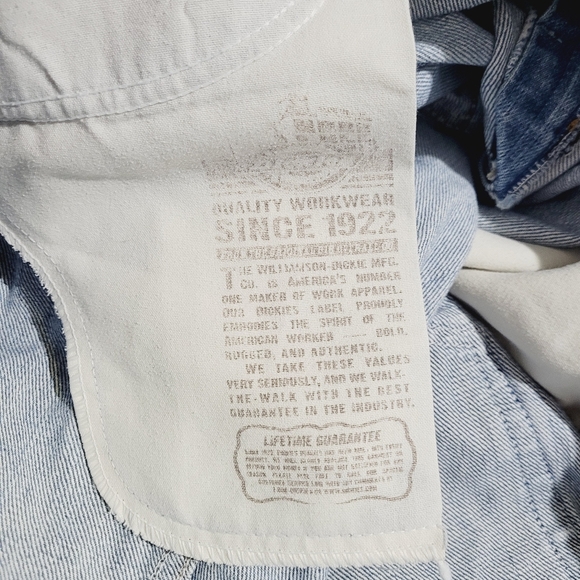 Dickies Shorts 100% Cotton Denim Relaxed Fit Skate Jorts Y2K Men’s Size 40 - Picture 13 of 13